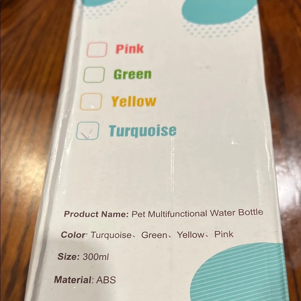 Pet Multifunctional Water Bottle with some little plastic bag inside New